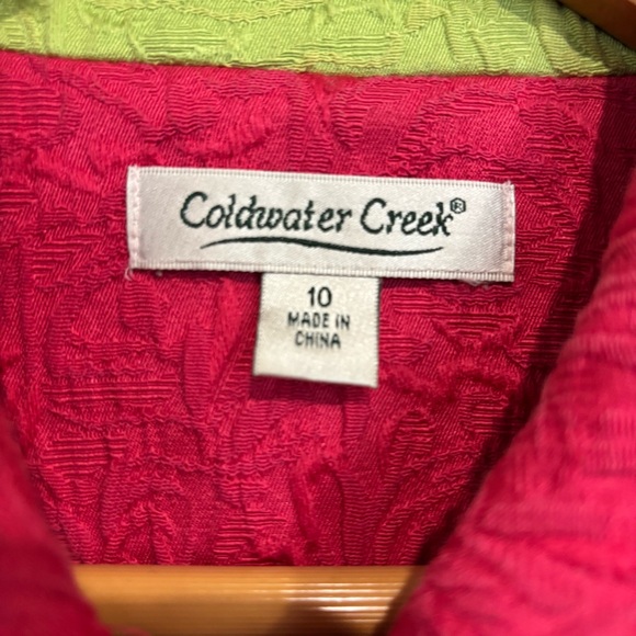 Coldwater Creek Caribbean Women's Red Jacket Size 10 - Picture 3 of 5